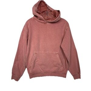 Talentless Heavyweight Sweatshirt Hoodie Pink Salmon Size Small